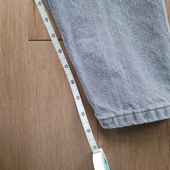 90s tapered grey wrangler jeans size 32w 32l - Picture 3 of 9